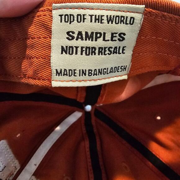 Vintage University Texas Longhorns Strapback Hat Cap Orange Y2K UT NCAA Retro - Picture 7 of 7